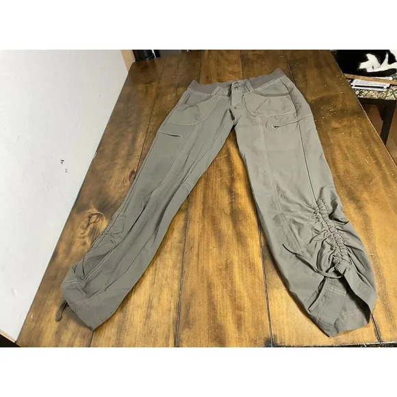 Kuhl Durango Pants Womens Gray Ruched Leg Hiking Nylon Outdoor Size 2 Regular - Picture 1 of 15